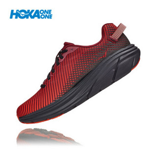 HOKA ONE ONE男林康2减震公路跑步鞋Rincon2透气轻量防滑运动鞋 酒红/煤灰 9.5/275mm