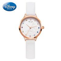 迪士尼(Disney)手表女韩版潮流初中学生防水少女石英手表女孩ins原宿风小清新水钻 T1164W