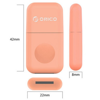 奥睿科（ORICO） CRS12 USB3.0 TF卡读卡器 支持电脑手机内存卡高达128G 橙色