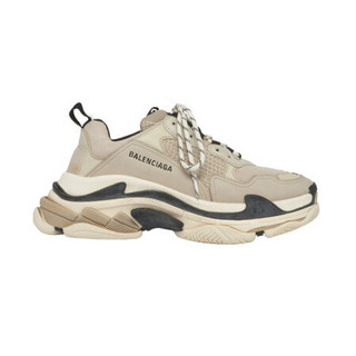 BALENCIAGA巴黎世家男鞋TRIPLE S 运动鞋厚底时尚休闲水洗做旧风格 44