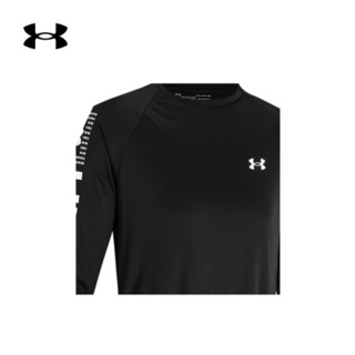 安德玛官方UA Velocity 2.0男子运动长袖T恤Under Armour1357352 黑色001 XL