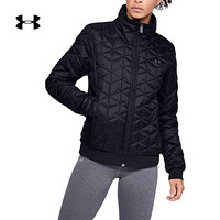 安德玛官方UA Reactor女子训练运动外套Under Armour1342792 黑色001 XS