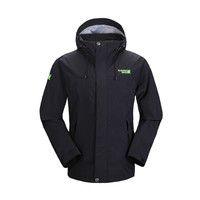 Running river奔流男士户外运动风衣春秋登山骑行冲锋衣外套K4336 黑色095 L