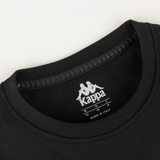 KAPPA卡帕BANDA串标男运动卫衣圆领针织休闲外套|K0852TC50 黑色-990 XL
