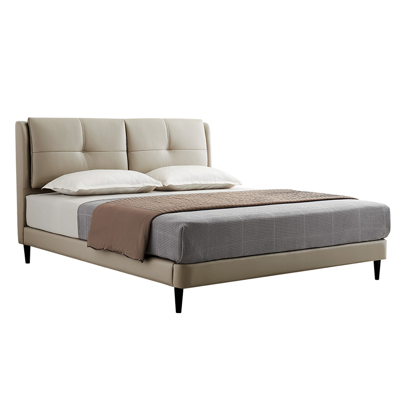 cheers芝华仕c037简约双层靠包真皮床1518m