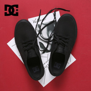 Dcshoecousa [经典款]DC滑板鞋男女休闲情侣款运动板鞋低帮休闲帆布鞋潮牌TRASE 3BK 43