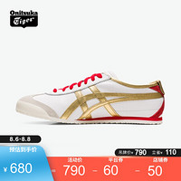 Onitsuka Tiger鬼塚虎男女鞋运动休闲鞋经典MEXICO 66 METALLIC PACK 白色-102 40.5