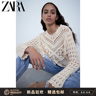 ZARA 新款 女装 纹理针织衫 05802012711