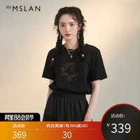 theMSLAN短袖T恤女2020年秋季新款时尚简约图案mslan MCCA1101