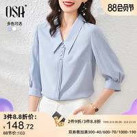气质OL职业雪纺衬衫秋装女2020新款设计感小众衬衣时尚百搭上衣夏