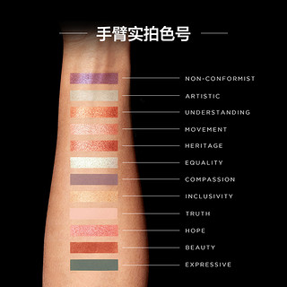 ILLAMASQUA 艺术灵动眼影盘12色炫彩哑光珠光通勤蹦迪眼影盘12g