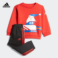 阿迪达斯官网 adidas IN F XMAS SET 婴童装训练套装EH3666 如图 104CM