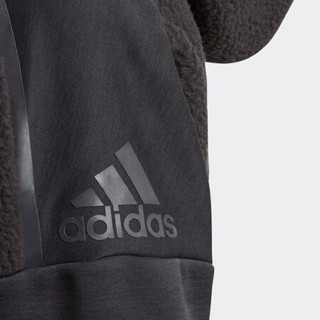 阿迪达斯官网adidas 大童装训练运动针织夹克外套DJ1848 黑/黑/黑 140CM