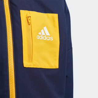 阿迪达斯官网adidas LK J PADDED JKT小童装冬季训练运动棉服EH4151 白 128CM