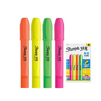 锐意 Sharpie 荧光笔果冻笔头记号笔 吸塑4支装