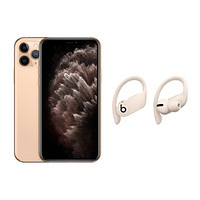 Apple 苹果 iPhone 11 Pro Max 4G手机 64GB 金色+Beats Powerbeats Pro 蓝牙耳机 象牙白