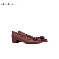 菲拉格慕(Salvatore Ferragamo)女士VARA牛皮革高跟鞋0737500_1D _ 60（20FW秋冬）