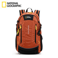 国家地理NATIONAL GEOGRAPHIC背包双肩包休闲旅行轻便防雨背包多功能大容量户外登山包 橙色