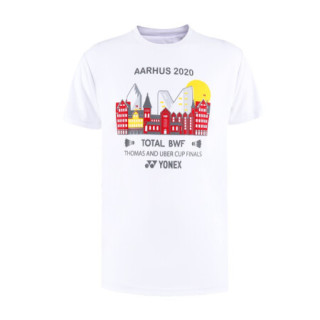 尤尼克斯YONEX羽毛球服时尚速干吸汗大赛纪念短袖T恤YOB20150EX-011白色 