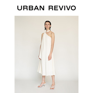 URBAN REVIVO 女士斜肩宽松中腰连衣长裙WH22S7BE2016