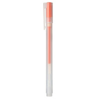 無印良品 MUJI 無印良品 凝胶中性墨水圆珠笔 学生文具 橙色 0.38mm