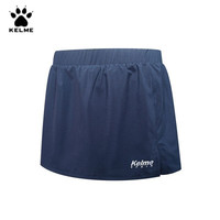 KELME 卡尔美 夏季运动短裙女速干透气网球假两件短裤裙3882521 藏青 L/165