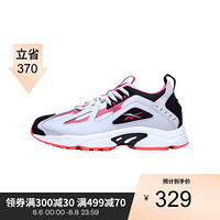 Reebok锐步男女复古休闲鞋DMX 1200夏季新款情侣低帮老爹鞋DV9221 DV9228-白色/粉 37.5