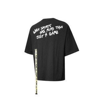 PONY短袖波尼男女T恤2020夏季中性时尚透气运动服舒适情侣休闲上衣02U2AT35 黑色 XS