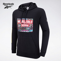 Reebok锐步 运动经典CL SG HOODY男女连帽卫衣GC6615 GC6614_黑色 A/M