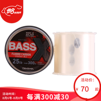 达亿瓦(DAIWA)18款 BASS-X FLUORO 碳线 碳素线 路亚线 前导线 日本耐磨钓鱼线 自然色-100米 6号