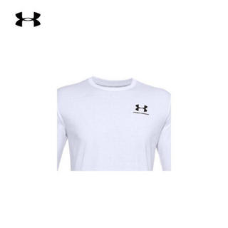 安德玛官方UA Sportstyle男子运动长袖T恤Under Armour1329585 白色100 S