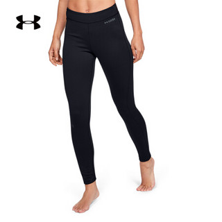 安德玛 官方UA ColdGear Base女子运动紧身裤Under Armour1343324 黑色001 S