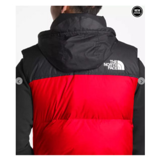 The North Face北面男款棉马甲拉链羽绒马甲无袖休闲外套NF0A3JQQ TNF RED L