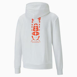 PUMA彪马男士logo印花连帽衫休闲长袖上衣保暖卫衣598954_02 Puma White S