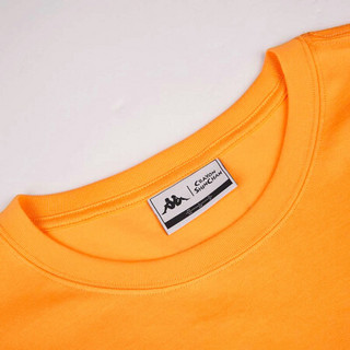 Kappa卡帕蜡笔小新联名女运动短袖刺绣图案T恤夏季半袖2020新款|K0A62TD96G 亮黄-755 XL