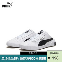 PUMA彪马官方 女子穆勒鞋Cali 370484 白-黑色 05 35.5