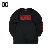 DC SHOES LAYERED TEE dc男士假两件长袖T恤 5425J930 黑夹色-BLK S