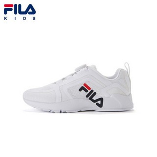 FILA（斐乐）童鞋男女童复古跑步鞋2020夏季新款儿童BOA运动舒适透气运动鞋 集团白-WT-男 37码/内长23.5cm