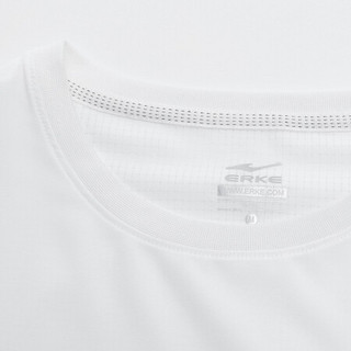 鸿星尔克官方旗舰女宽松T恤2020年夏季上新休闲透气短袖百搭舒适女半袖T恤 正白 M