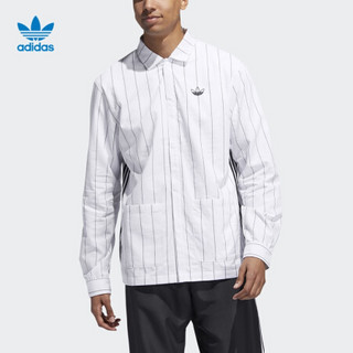 阿迪达斯官方 adidas 三叶草 PINSTRIPE SHIRT男子外套茄克ED5514 如图 XL