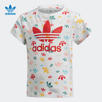 阿迪达斯官网 adidas 三叶草 TEE 小童装运动短袖T恤FM4939 如图 128CM