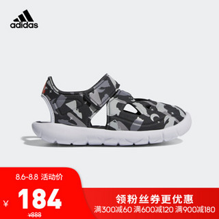 阿迪达斯官网 adidas FORTASWIM 2 C 小童游泳儿童凉鞋G54066 如图 34（210mm）