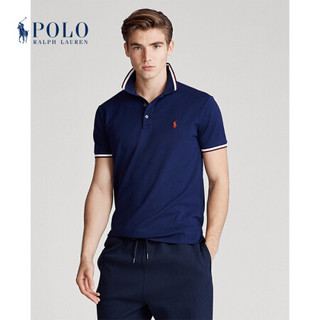 Ralph Lauren/拉夫劳伦男装 2020年春季定制修身弹力网布Polo衫11914 410-海军蓝 XS