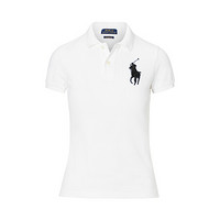 拉夫劳伦RALPH LAUREN 拉尔夫·劳伦 女士POLO领短袖T恤 WMPOKNINN810079 白色 L