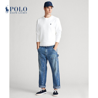 Ralph Lauren/拉夫劳伦男装 2020年春季服装染色起绒布运动衫12103 100-白色 S