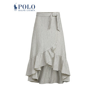Ralph Lauren/拉夫劳伦女装 2020年夏季条纹裹身式半身裙21682 101-白色 6