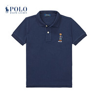 Ralph Lauren/拉夫劳伦男童 2020年夏季小熊图案网布Polo衫33616 410-海军蓝 7