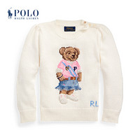 Ralph Lauren/拉夫劳伦女童 2020年春季春天小熊毛衫32990 101-白色 6X