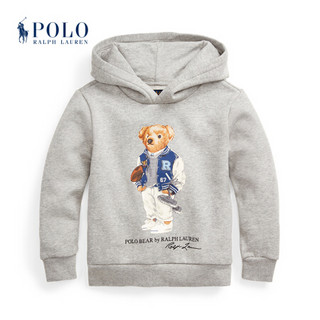 Ralph Lauren/拉夫劳伦男童 2020年春季橄榄球小熊图案起绒布连帽衫33363 020-灰色 6