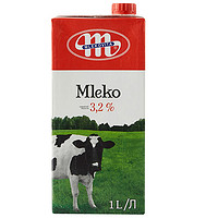移动专享：Mlekovita 妙可 全脂牛奶1L*12盒